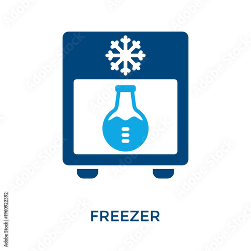 Freezer Icon Dual Tone Style. Vector Illustration For Graphic Design
