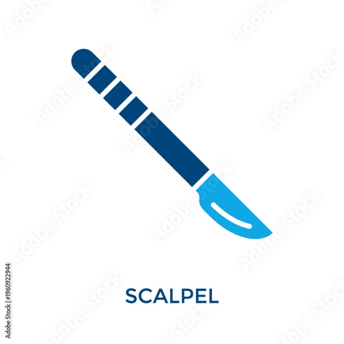 Scalpel Icon Dual Tone Style. Vector Illustration For Graphic Design