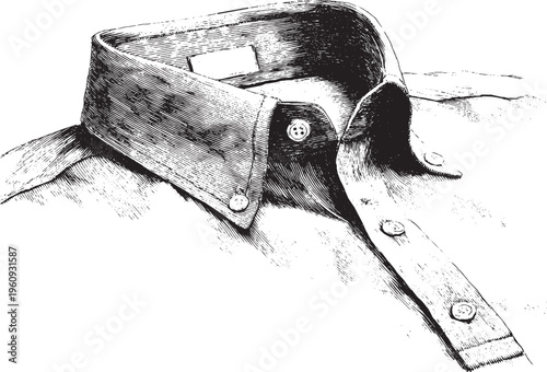 Hand-drawn vector illustration of a shirt. This vector illustration can be used in any size you like for advertising, logos, and other work.