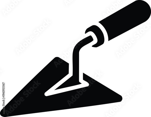 Trowel Construction Tool Icon Masonry Equipment Symbol