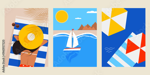 Summer Vacation Poster Set