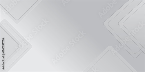 Abstract white and light gray modern soft luxury texture with geometric shape overlap layer. Smooth and clean vector subtle background illustration.