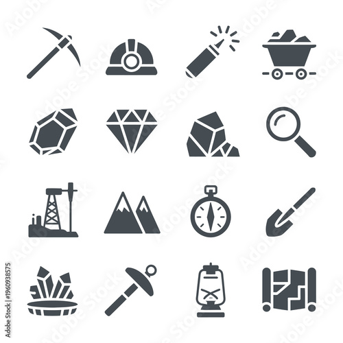 Modern Architecture Construction Building and Real Estate Icon Set