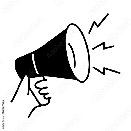 A hand drawn style illustration showing announcement

