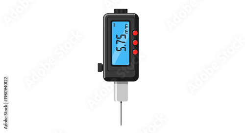 Digital Thermometer Device with Probe and Display.