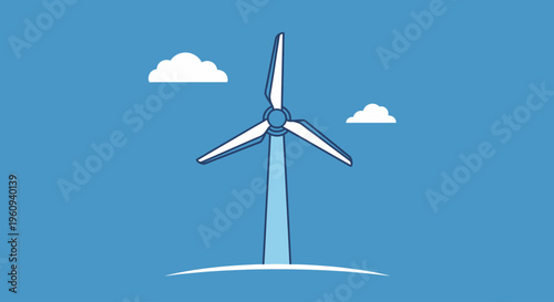 Wind Turbine Renewable Energy Source.