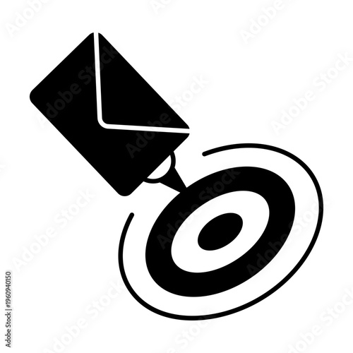 A doodle style illustration showing target mail
