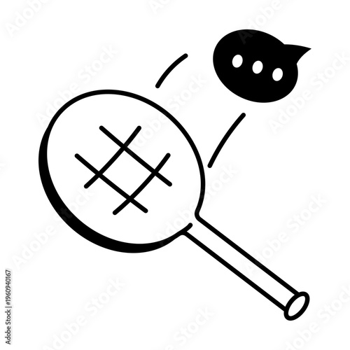 A drawing style icon representing open mail
