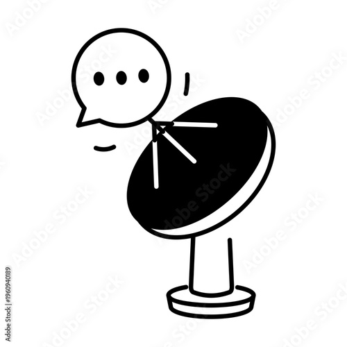 A drawing style icon representing open mail
