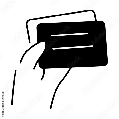 A drawing style icon representing open mail
