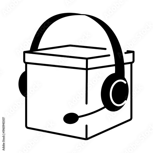 A drawing style icon representing open mail
