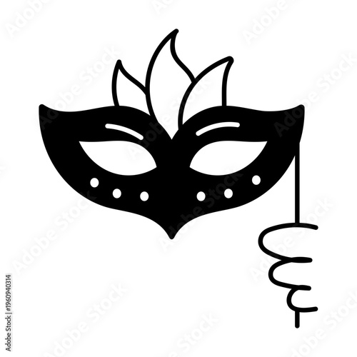 A drawing style icon representing open mail
