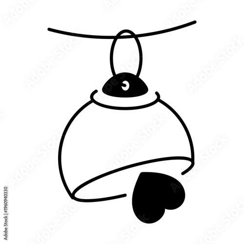 A drawing style icon representing open mail
