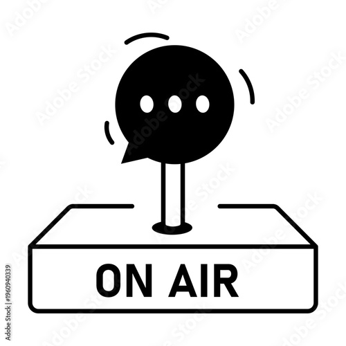 A drawing style icon representing open mail
