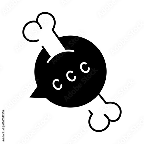 A drawing style icon representing open mail
