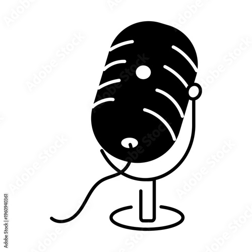 A drawing style icon representing open mail
