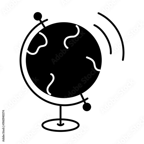 A drawing style icon representing open mail
