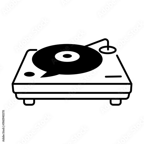 A drawing style icon representing open mail
