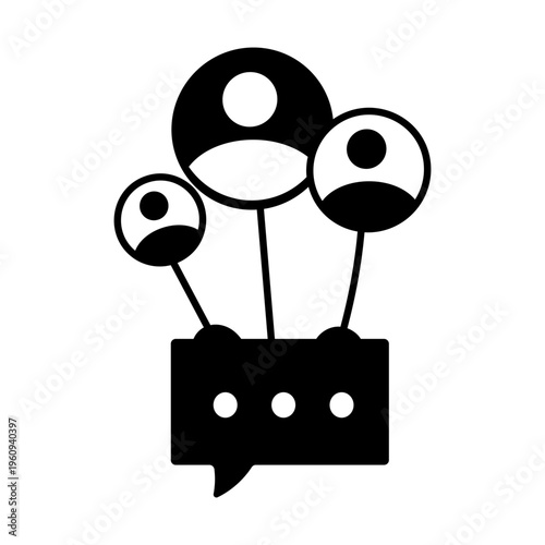 A drawing style icon representing open mail
