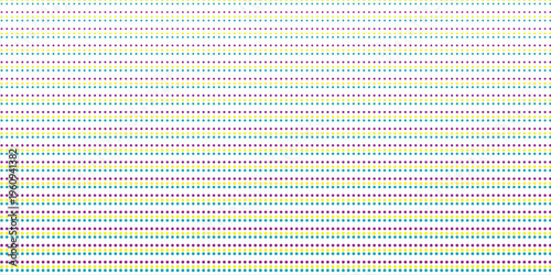 Vector Color Halftone Dots Pattern Retro Pop Art Comic Print Close Up Wallpaper Overlay Texture on Transparent Background