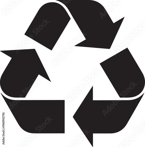 Need to Recycling symbol sign transparent png vector illustration