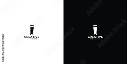 beer serving place logo design