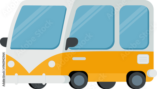 cartoon van vector illustration