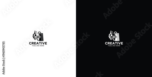 beer serving place logo design
