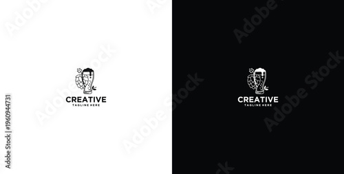 beer serving place logo design
