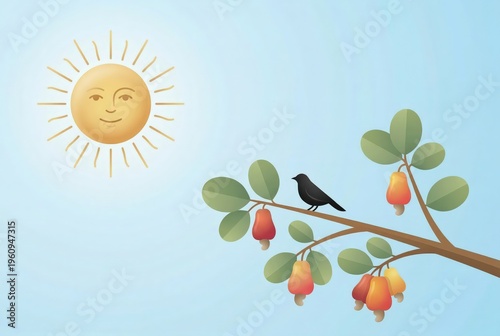 Sinhala New Year watercolor card design.
