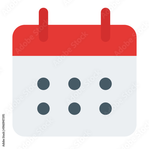 Calendar Flat Icon Vector, Colorful Education and Learning Symbol for School, Study, and Back to School Concept
