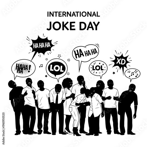 People laughing and having fun together.