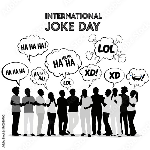 People laughing and having fun together.