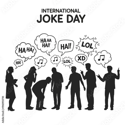 People laughing and having fun together.