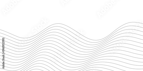 Abstract black wave line background. Vector illustration Wavy vector background