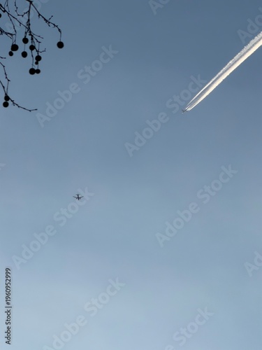 airplane in the sky