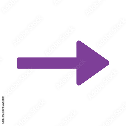 Vibrant purple arrow indicates a clear progression or navigation, serving as an intuitive visual cue for digital interfaces and informational graphics.