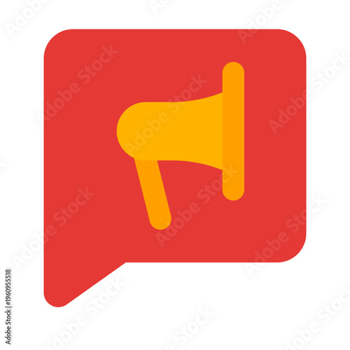Social Media Flat Icon Vector, Modern Multimedia and Social Media Symbol for Digital Communication and Content Creation