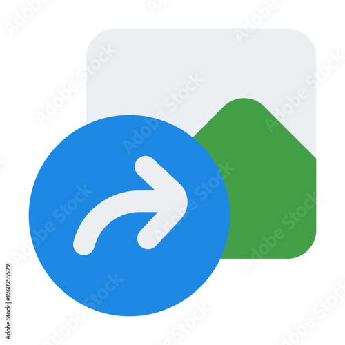 Share Post Flat Icon Vector, Modern Multimedia and Social Media Symbol for Digital Communication and Content Creation