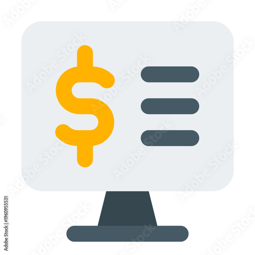 Paid Content Flat Icon Vector, Modern Multimedia and Social Media Symbol for Digital Communication and Content Creation