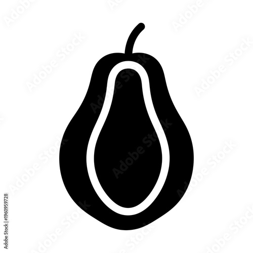 papaya glyph icon