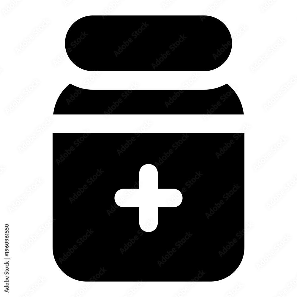 Obraz premium Medicine Glyph Icon Vector, Modern Medical and Pharmacy Symbol for Healthcare, Medicine, and Hospital Services