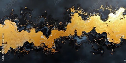 Sophisticated Black Marble with Gold Texture Backgrounds