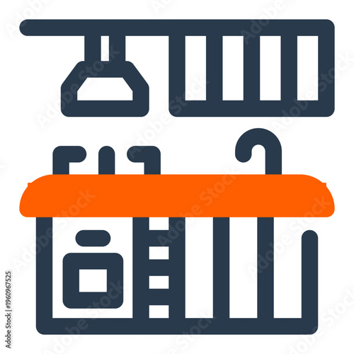 Kitchen Cabinet Vector Icon for Home Interior