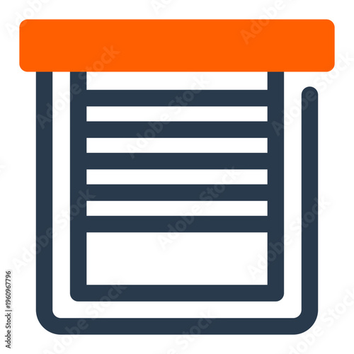 Window Blind Vector Icon for Home Interior