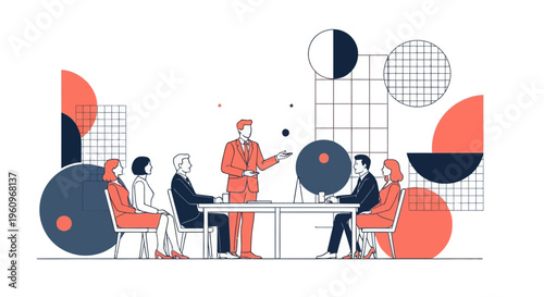 Work team talk plan meet boss men staff job idea task goal aim art site firm