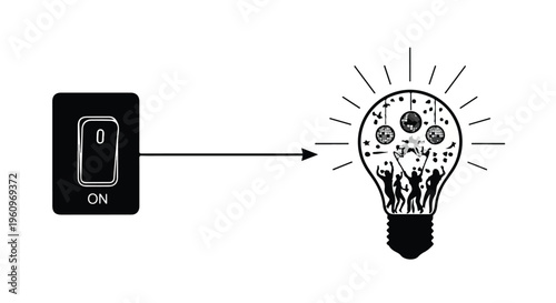 idea generation light bulb turning on