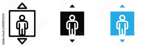 User profile icons in different colors for website and app design