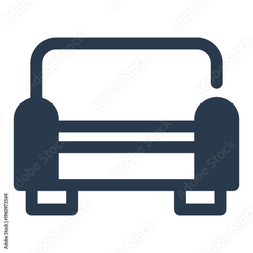 Sofa Vector Icon for Home Interior