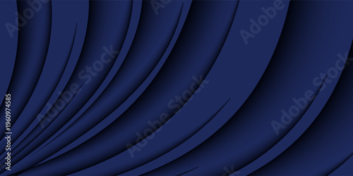 Premium background design with diagonal dark blue and gold line pattern. Vector horizontal template for digital lux business banner, formal invitation, luxury voucher, prestigious gift certificate